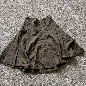Womens Brown flowy CABI cotton skirt